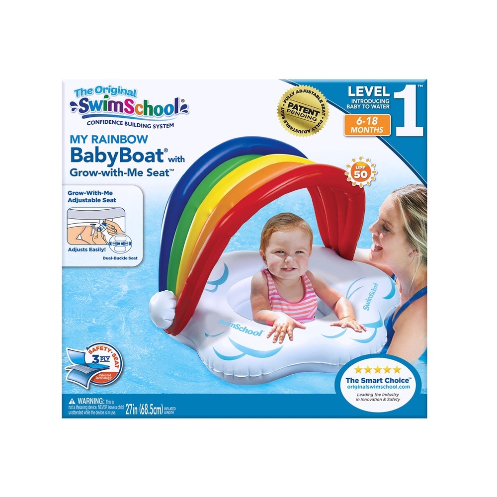 New My Rainbow Babyboat w Sunshade